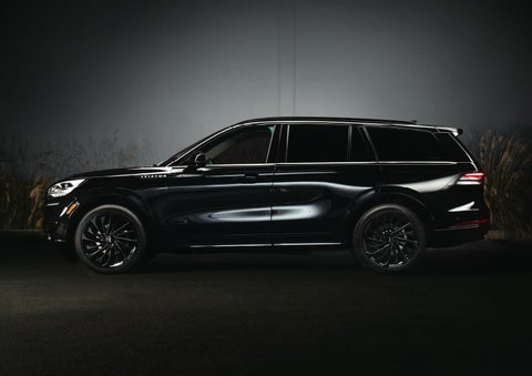 A 2024 Lincoln Aviator® SUV is shown in the Infinite Black exterior color | West Point Lincoln of Sugar Land in Houston TX