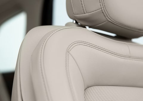 Fine craftsmanship is shown through a detailed image of front-seat stitching. | West Point Lincoln of Sugar Land in Houston TX