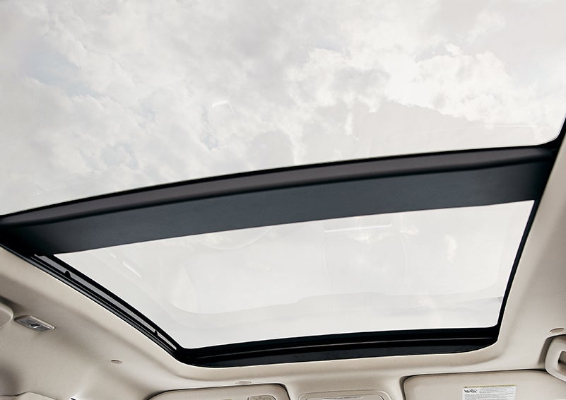 The available panoramic Vista Roof® is shown from inside a 2024 Lincoln Corsair® SUV. | West Point Lincoln of Sugar Land in Houston TX