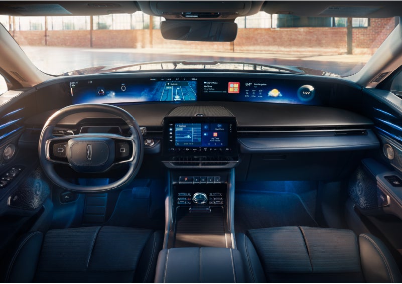 The panoramic display is shown in a 2024 Lincoln Nautilus® SUV. | West Point Lincoln of Sugar Land in Houston TX